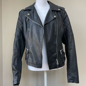 Faux leather jacket